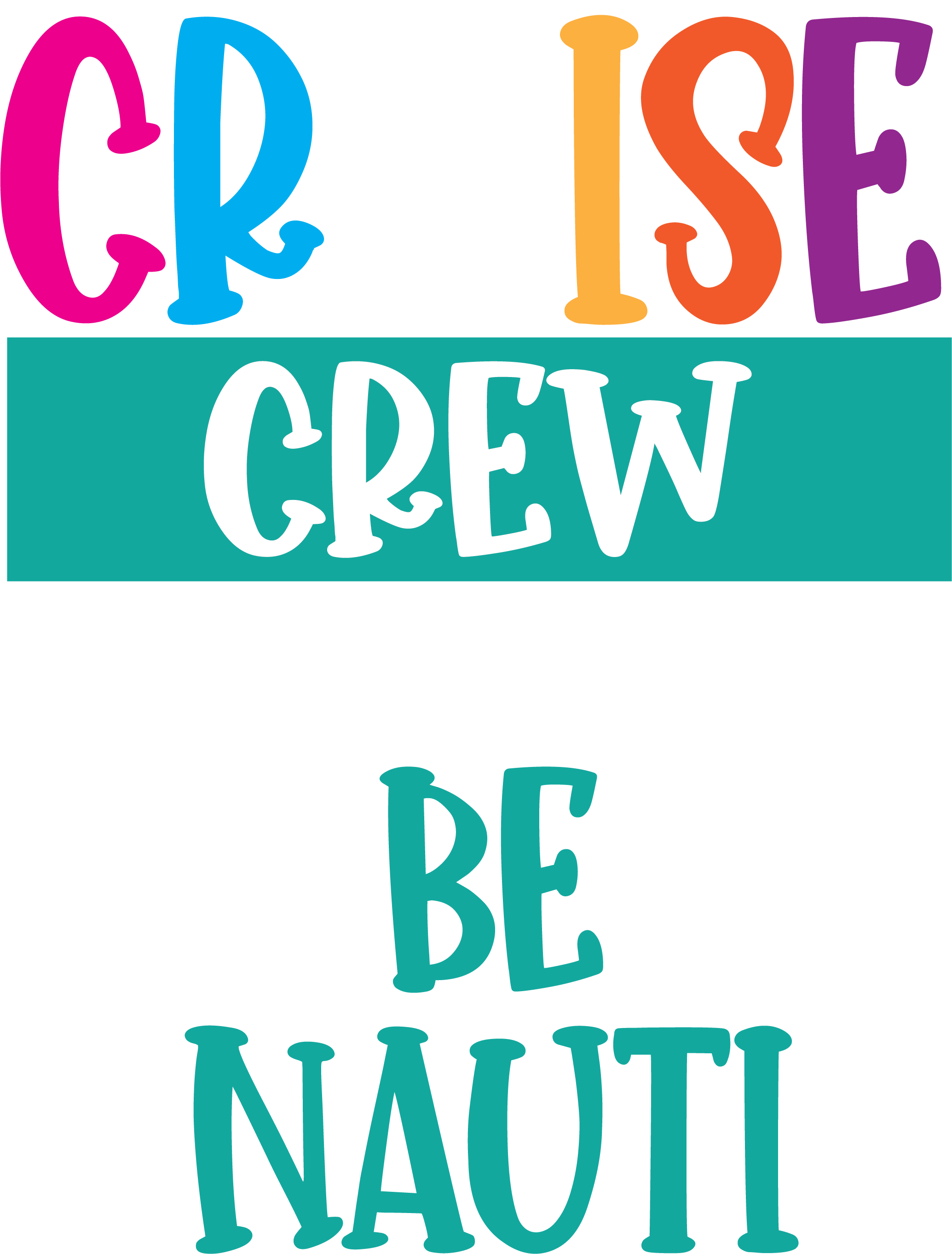 Cruise Crew themed print ready designs